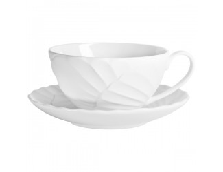 Чашка чайно-кофейная с блюдцем Lenox Плиссе Маркеса 240мл