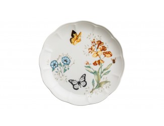 Тарелка обеденная Lenox Бабочки на лугу Бабочка-Монарх 28 см золото LEN891932
