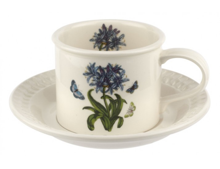 Чашка чайная с блюдцем Portmeirion Ботанический сад Рельеф Лилия 260мл