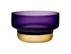 Чаша декоративная Nude Glass Контур 24см фиолетовая с золотым дном