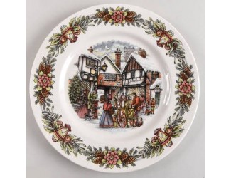 Тарелка обеденная Royal Stafford Сани Деда Мороза 28 см
