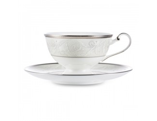 Чашка чайная с блюдцем Narumi Платиновый ноктюрн 230мл