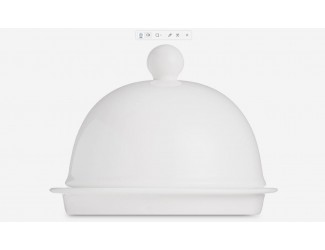 Маслёнка с крышкой 9,5см Narumi Белый декор