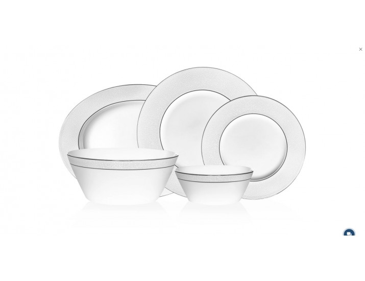 Столовый сервиз на 6 персон 20 предметов Narumi Белый жемчуг