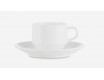 Чашка для эспрессо с блюдцем 110мл Narumi Белый декор