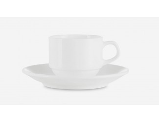 Чашка для эспрессо с блюдцем 110мл Narumi Белый декор