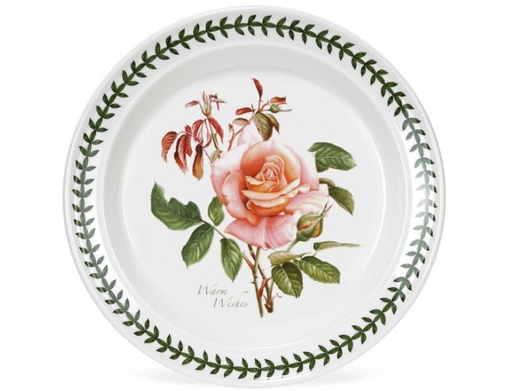 Тарелка обеденная Portmeirion Ботанический сад Розы Наилучшие пожелания чайная роза 26,5см