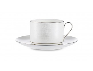 Чашка чайная с блюдцем Narumi Белый жемчуг 270мл