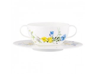 Чашка суповая с блюдцем Rosenthal Альпийские цветы 370мл