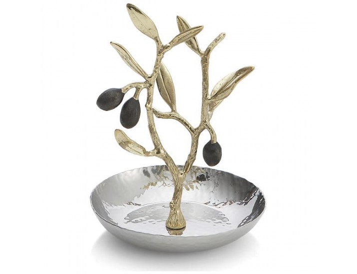  Подставка для колец Michael Aram Золотая оливковая ветвь 10 см