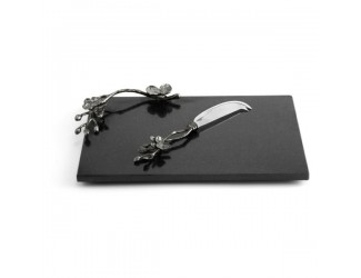 Доска для сыра с ножом Michael Aram Чёрная орхидея 32x21см