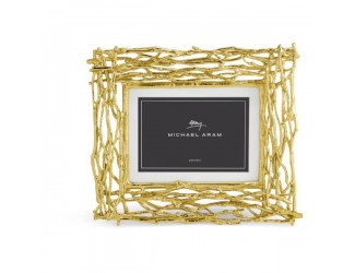 Рамка для фото Michael Aram Золотые ветви 10x15 см золотистая