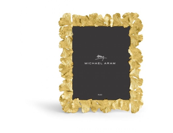 Рамка для фото Michael Aram Листья гинкго 20х25 см золото