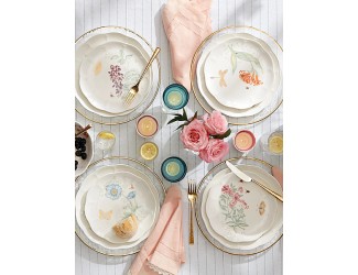 Тарелка акцентная Lenox Бабочки на лугу 23см Тарелка акцентная Lenox Бабочки на лугу 23см