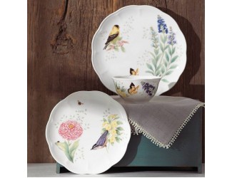 Сервиз столовый Lenox Бабочки на лугу Птицы на 4 персоны 12 предметов