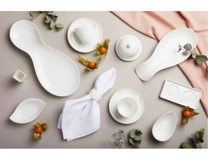 Маслёнка с крышкой 9,5см Narumi Белый декор