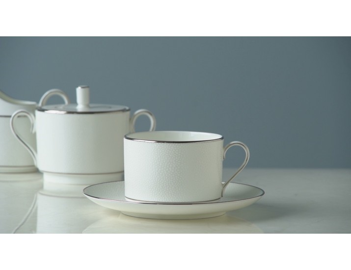 Чашка чайная с блюдцем 270мл Narumi Белый жемчуг
