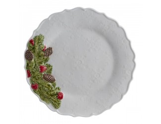 Тарелка обеденная Bordallo Pinheiro Рождественская гирлянда 29,5см