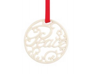 Украшение новогоднее медальон Lenox Мир 6 см