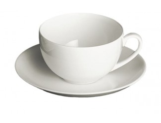 Чашка чайно-кофейная с блюдцем Dibbern "Белый декор" 250мл DBN0110800000/0110900000
