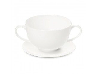 Чашка суповая с блюдцем Dibbern Белый декор 320мл DBN0112800000/0111300000