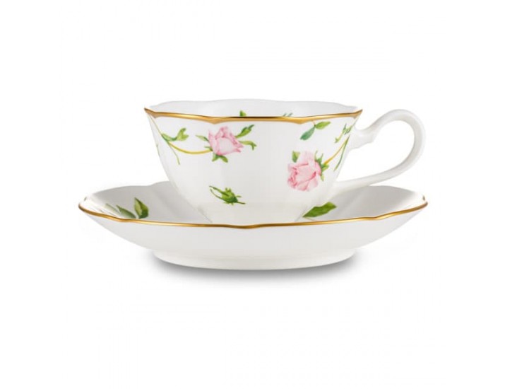 Чашка чайная с блюдцем Narumi Цветущая Роза 230 мл