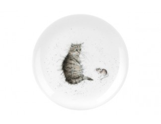 Тарелка закусочная Royal Worcester "Забавная фауна Кот и мышь" 20см