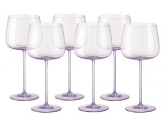 Набор бокалов для красного вина 6шт Rosenthal Турандот 280мл розовый