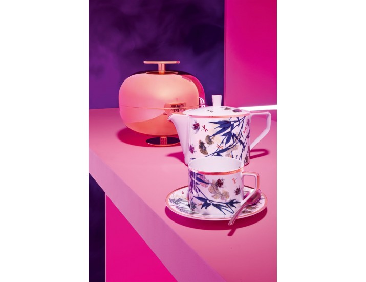 Чашка чайная с блюдцем Rosenthal Турандот 320мл белый золотой кант