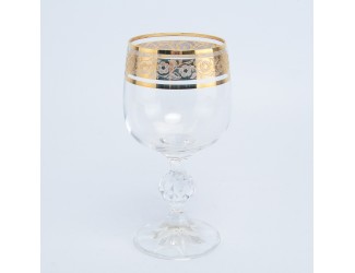 Набор бокалов для вина Crystalex Bohemia Клаудиа Золото 190мл (6 шт)