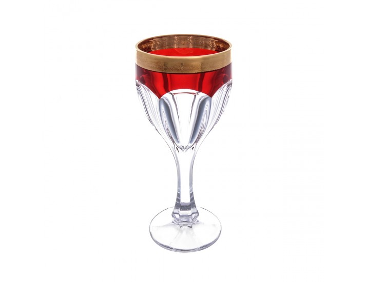 Набор бокалов для вина Crystalite Bohemia Safari рубин 190мл(6 шт)