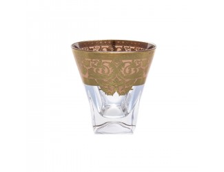 Набор стаканов для виски Astra Gold Natalia Golden Ivory Decor 200мл(6 шт)