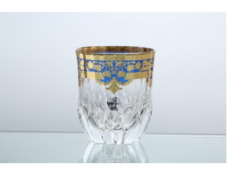 Набор стаканов для виски Astra Gold Natalia Golden Blue Decor 350мл(6 шт)
