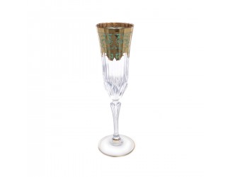 Набор фужеров для шампанского Astra Gold Natalia Golden Turquoise D. 180мл(6 шт)