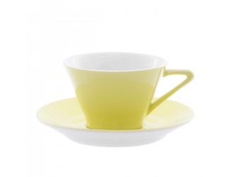 Набор чайных пар Benedikt на 6 персон 12 предметов Daisy Vanilla жёлтый 100мл