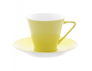 Набор чайных пар Benedikt на 6 персон 12 предметов Daisy Vanilla 180мл жёлтый