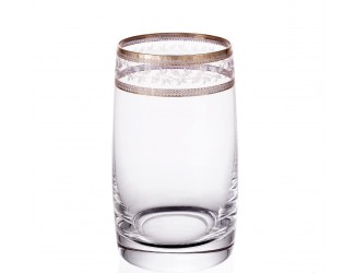 Набор стаканов для воды Crystalex Bohemia Золотой Лист V-D 250 мл 6 шт