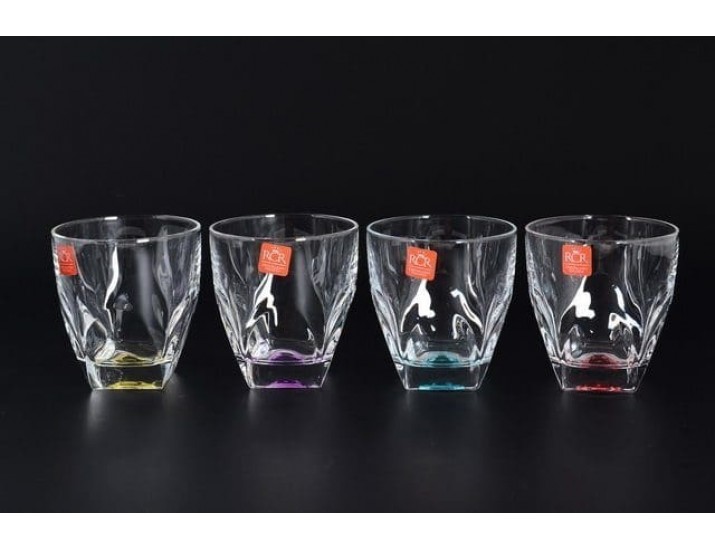 Набор стаканов для виски RCR Gems Цветные 320мл 4 шт