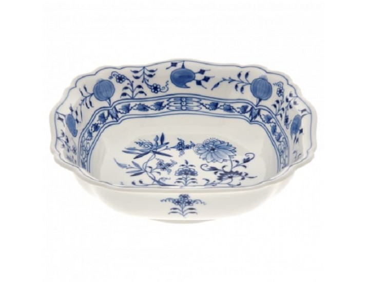 Салатник квадратный 21см Meissen Blue Onion Цвибельмустер