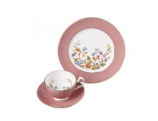 Чайный набор на 1 персону 3 предмета розовый Cottage Garden Oban Pink