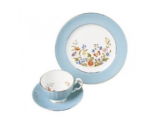 Чайный набор на 1 персону 3 предмета голубой Cottage Garden Oban Turq