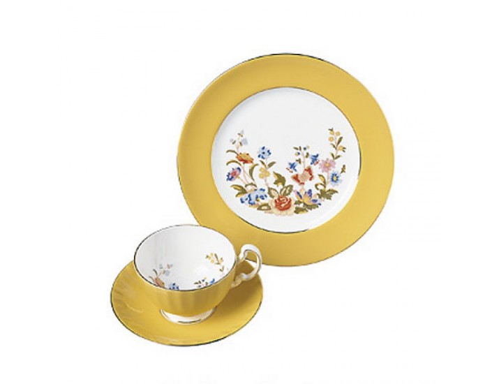 Чайный набор на 1 персону 3 предмета жёлтый Cottage Garden Oban Yellow