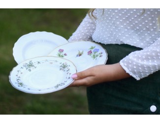 Тарелка овальная 19см Hollohaza Hydrangea (Hortenzia) декор 2417 Тарелка овальная 19см Hollohaza Hydrangea (Hortenzia) декор 2417