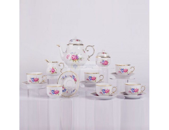 Чайный сервиз на 6 персон 15 предметов Hollohaza Hajnalka декор 1803