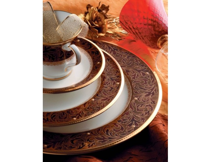Обеденный сервиз на 6 персон 34 предмета Noritake Ксавьер (Xavier) gold