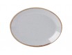Блюдо овальное 24х19см Porland Seasons Grey серый