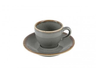 Блюдце для кофейной чашки 12см Porland Seasons Dark Grey тёмно-серый