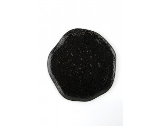 Тарелка 27cм с волнообразным краем Porland Seasons Black чёрный