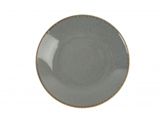 Тарелка суповая 26см Porland Seasons Dark Grey тёмно-серый