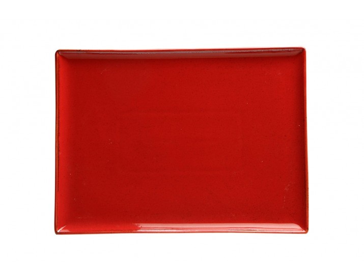 Блюдо прямоугольное 35*26см Porland Seasons Red красный